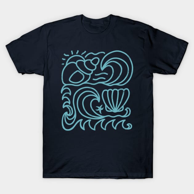 Seashells sea swell T-Shirt by Vanphirst